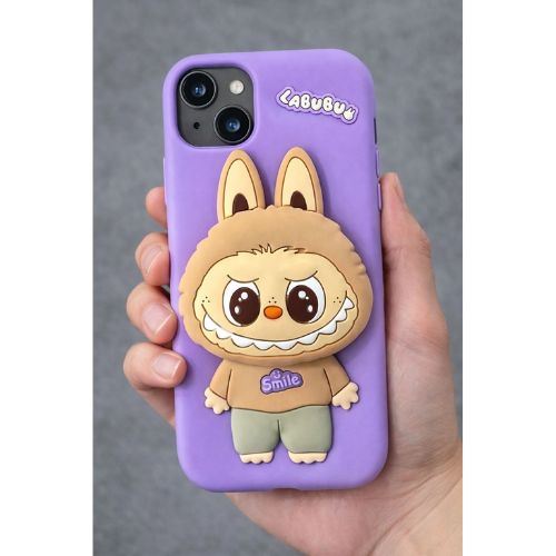 Cute Labubu Cartoon 3D Back Cover – Trendy Protective Case