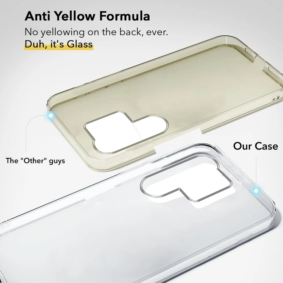 Crystal Clear Anti-Yellow Case for Samsung