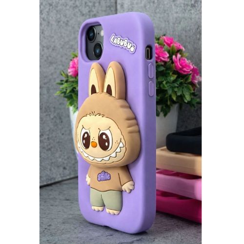 Cute Labubu Cartoon 3D Back Cover – Trendy Protective Case