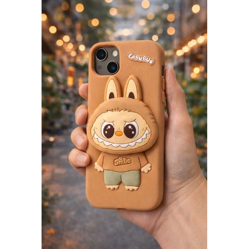 Cute 3D Labubu Smile Case – Premium Soft Silicone Protective Cover