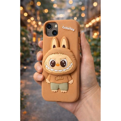 Cute 3D Labubu Smile Case – Premium Soft Silicone Protective Cover