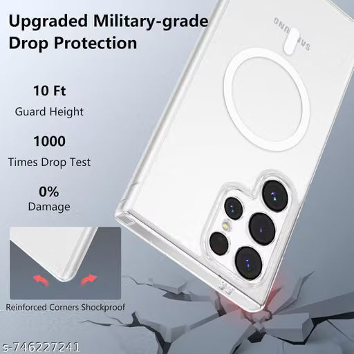 Samsung White MagSafe Magnetic Back Cover for Apple iPhone