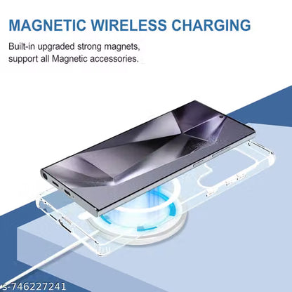 Samsung White MagSafe Magnetic Back Cover for Apple iPhone