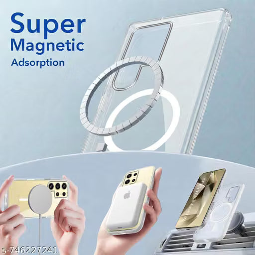 Samsung White MagSafe Magnetic Back Cover for Apple iPhone