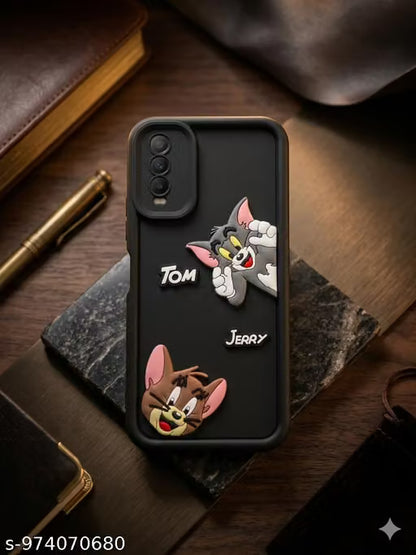 Tom and Jerry Designer Silicone back Cover hand grip (All Models)